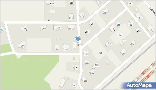 Mosty, Długa, 75, mapa Mosty