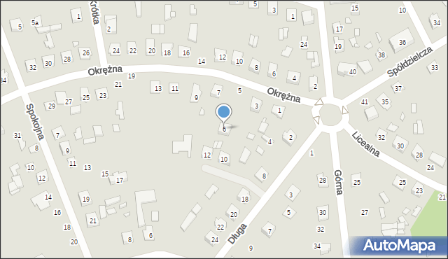 Mrozy, Długa, 6, mapa Mrozy