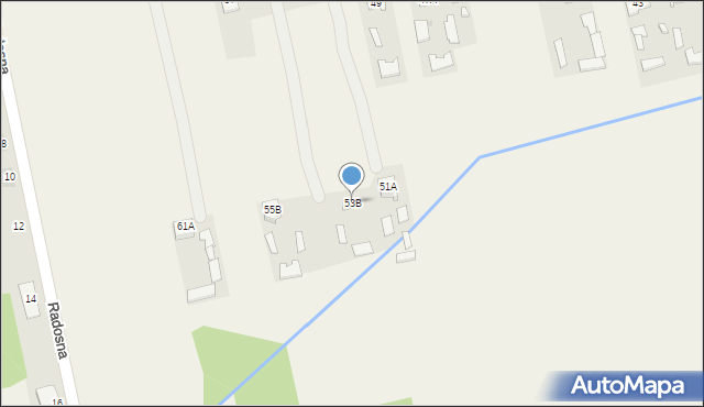 Myśliszewice, Długa, 53B, mapa Myśliszewice