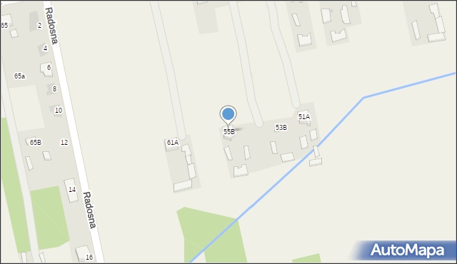 Myśliszewice, Długa, 55B, mapa Myśliszewice