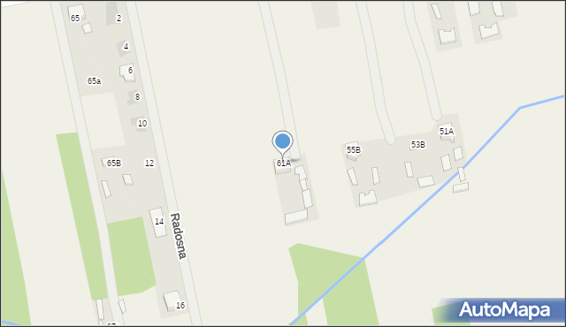 Myśliszewice, Długa, 61A, mapa Myśliszewice