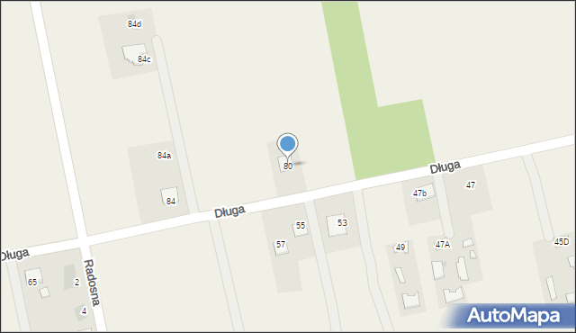 Myśliszewice, Długa, 80, mapa Myśliszewice