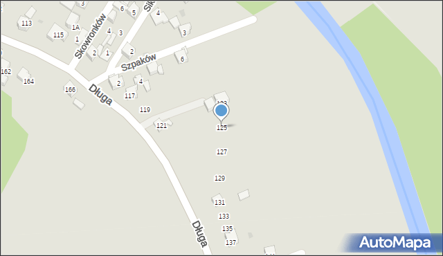 Mysłowice, Długa, 125, mapa Mysłowice