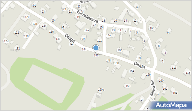 Mysłowice, Długa, 146, mapa Mysłowice