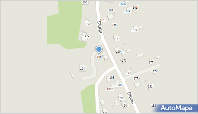 Mysłowice, Długa, 196, mapa Mysłowice