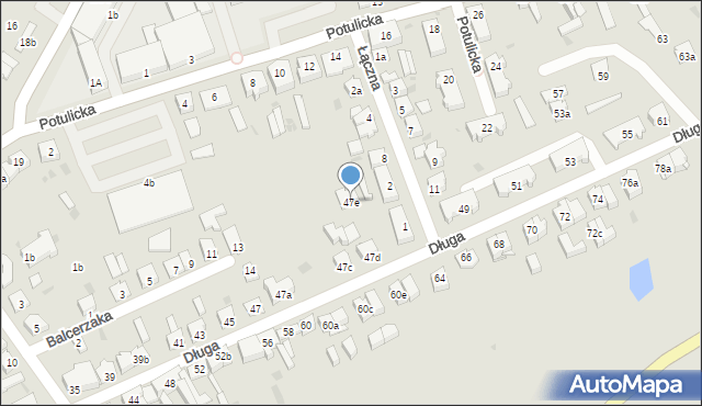 Nakło nad Notecią, Długa, 47e, mapa Nakło nad Notecią
