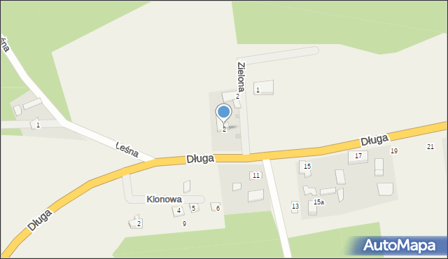 Narty, Długa, 2, mapa Narty