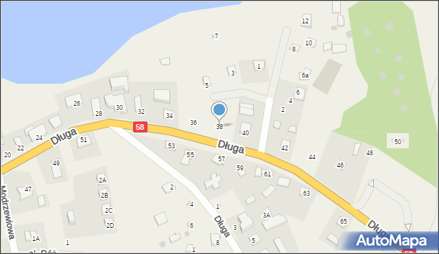 Narty, Długa, 38, mapa Narty