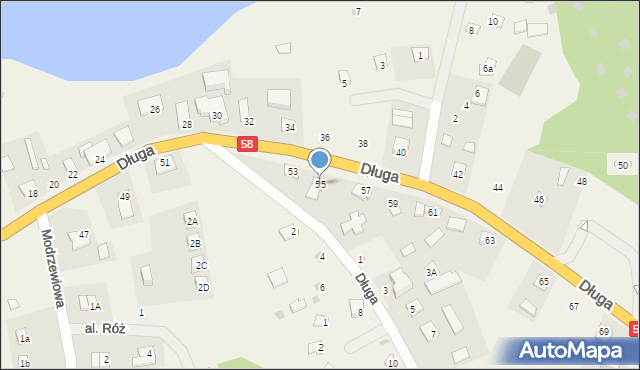 Narty, Długa, 55, mapa Narty
