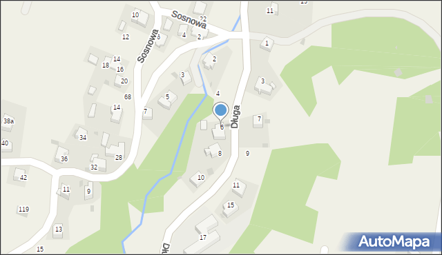 Nielepice, Długa, 6, mapa Nielepice