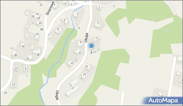 Nielepice, Długa, 9, mapa Nielepice