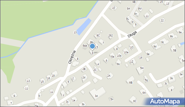 Niepołomice, Długa, 1, mapa Niepołomice