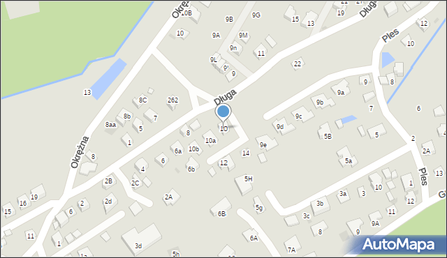Niepołomice, Długa, 10, mapa Niepołomice
