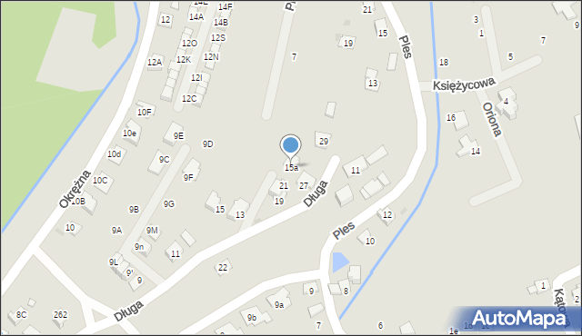 Niepołomice, Długa, 15a, mapa Niepołomice