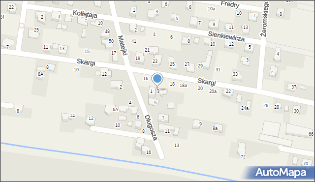 Nowa Wieś, Długosza Jana, 3, mapa Nowa Wieś