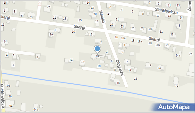 Nowa Wieś, Długosza Jana, 6A, mapa Nowa Wieś