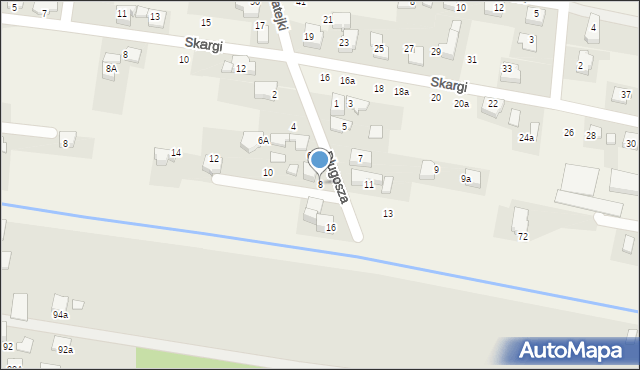 Nowa Wieś, Długosza Jana, 8, mapa Nowa Wieś