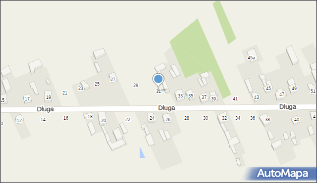 Nowe Gajęcice, Długa, 31, mapa Nowe Gajęcice