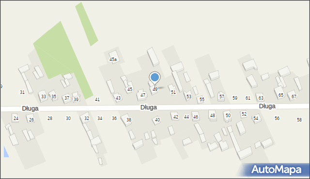 Nowe Gajęcice, Długa, 49, mapa Nowe Gajęcice