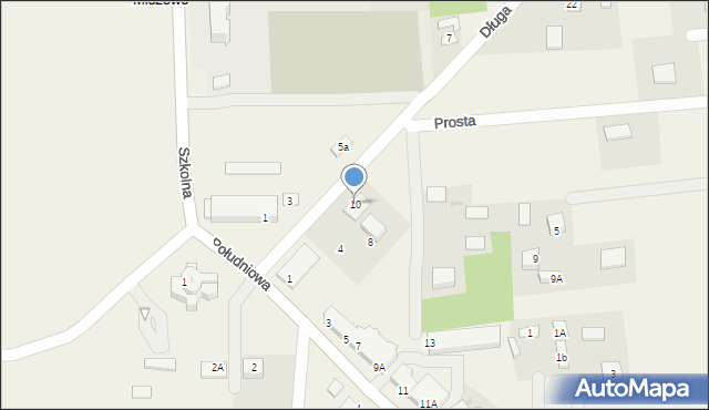 Nowe Miszewo, Długa, 10, mapa Nowe Miszewo