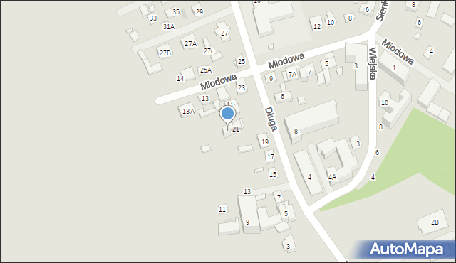 Nowy Dwór Mazowiecki, Długa, 21A, mapa Nowy Dwór Mazowiecki