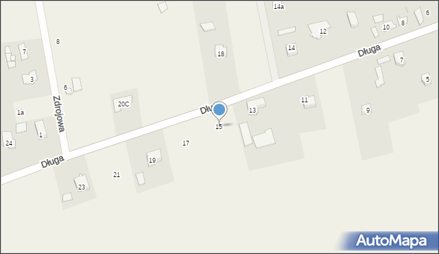 Ojrzanów-Towarzystwo, Długa, 15, mapa Ojrzanów-Towarzystwo