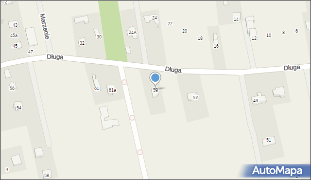 Ojrzanów-Towarzystwo, Długa, 59, mapa Ojrzanów-Towarzystwo