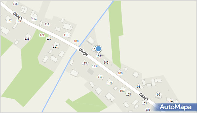 Olesno, Długa, 104, mapa Olesno