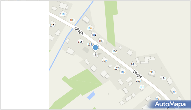 Olesno, Długa, 111, mapa Olesno