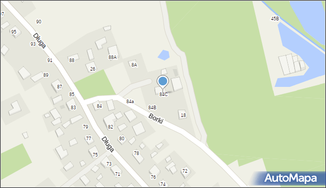 Olesno, Długa, 84C, mapa Olesno