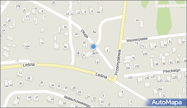 Opoczno, Długa, 1F, mapa Opoczno