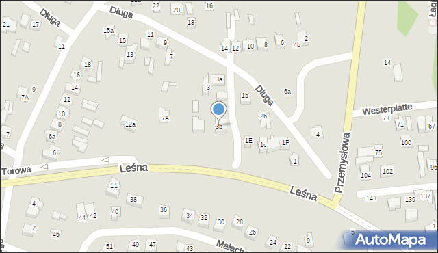 Opoczno, Długa, 3b, mapa Opoczno