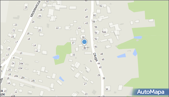 Ostrów Lubelski, Długa, 35, mapa Ostrów Lubelski