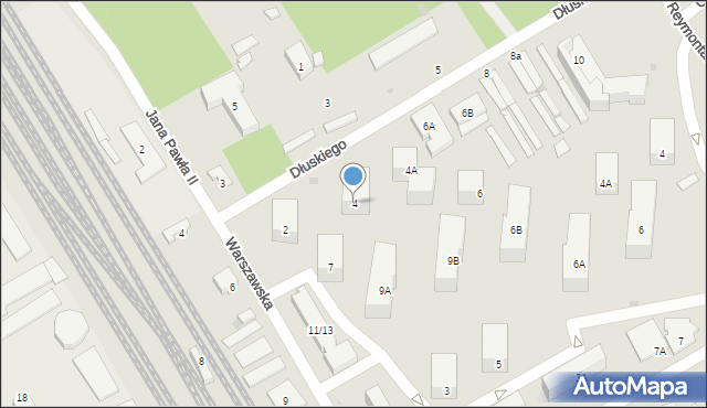 Otwock, Dłuskiego Kazimierza, 4, mapa Otwock