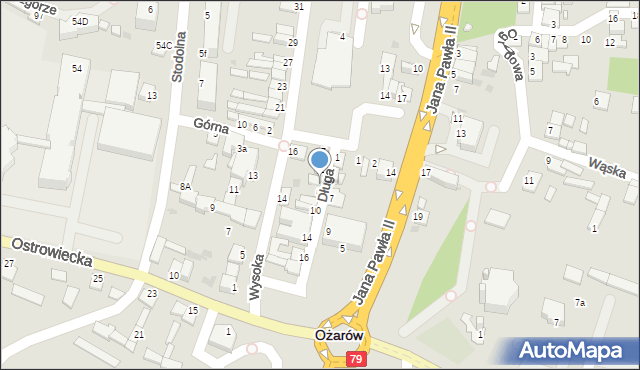 Ożarów, Długa, 4, mapa Ożarów