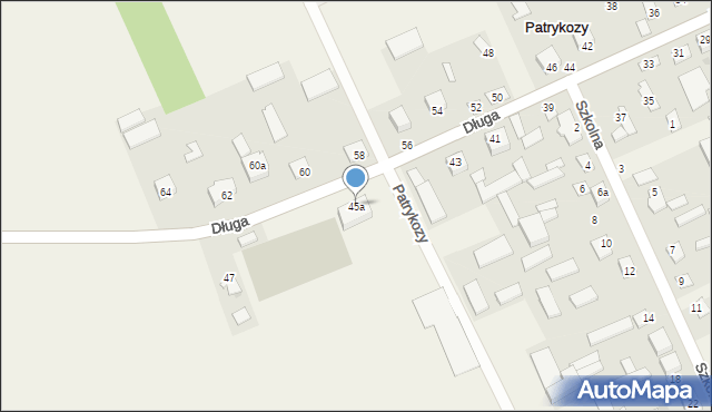 Patrykozy, Długa, 45a, mapa Patrykozy