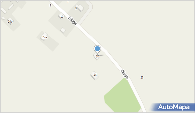 Piecki, Długa, 20, mapa Piecki