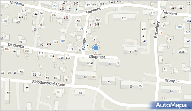 Piekary Śląskie, Długosza Jana, 107, mapa Piekary Śląskie