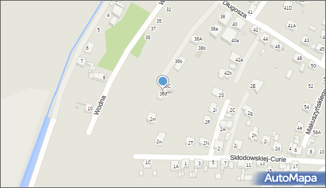 Piekary Śląskie, Długosza Jana, 36d, mapa Piekary Śląskie