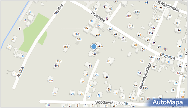 Piekary Śląskie, Długosza Jana, 42b, mapa Piekary Śląskie