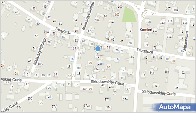Piekary Śląskie, Długosza Jana, 72, mapa Piekary Śląskie