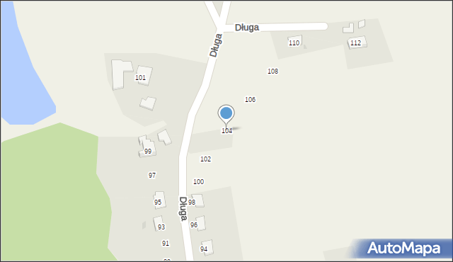 Pierściec, Długa, 104, mapa Pierściec