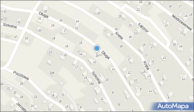 Pietrzykowice, Długa, 13, mapa Pietrzykowice