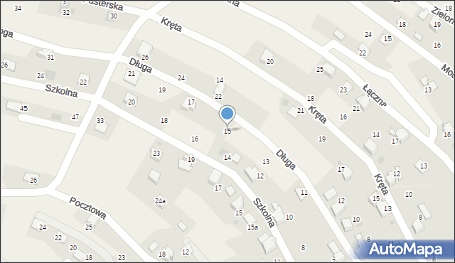 Pietrzykowice, Długa, 15, mapa Pietrzykowice