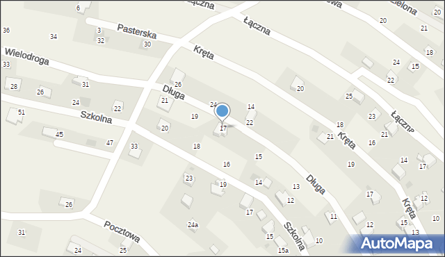 Pietrzykowice, Długa, 17, mapa Pietrzykowice