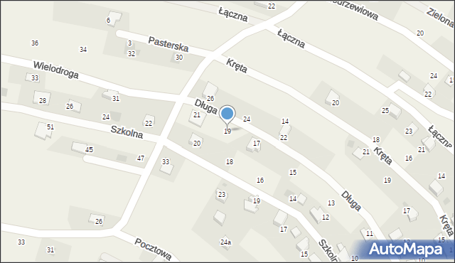 Pietrzykowice, Długa, 19, mapa Pietrzykowice