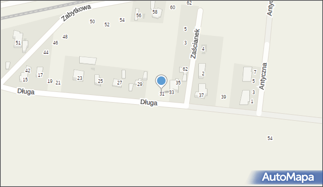 Płochocin, Długa, 31, mapa Płochocin