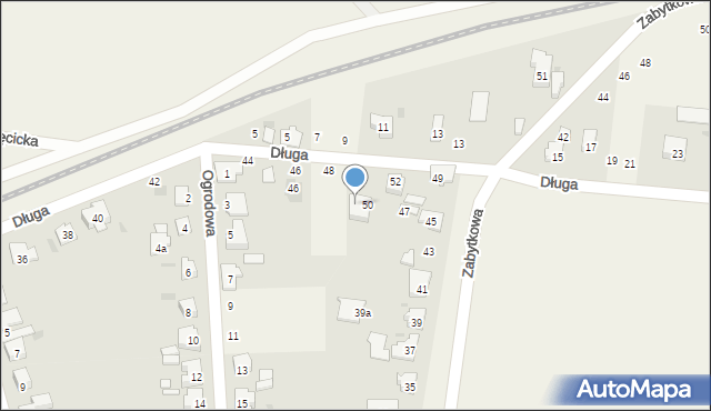 Płochocin, Długa, 50A, mapa Płochocin