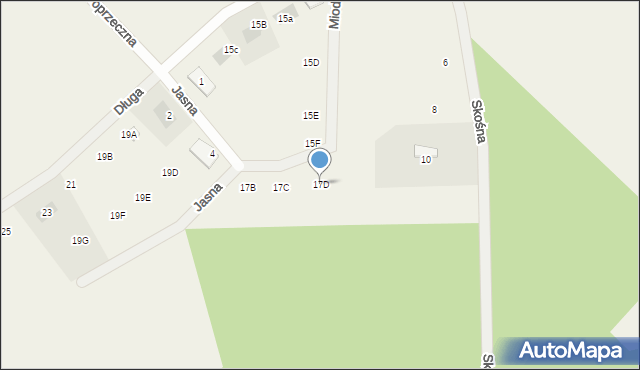 Podańsko, Długa, 17D, mapa Podańsko