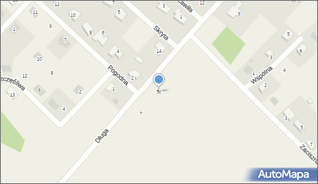 Podańsko, Długa, 5c, mapa Podańsko